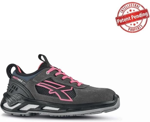 Sicherheitsschuhe niedrig KATE ESD S1P SRC - Grau/Rose 35