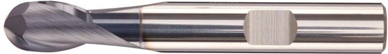 Fortis Radiusfräser kurz VHM AlTiN+ Schaft 30Grad 2mm