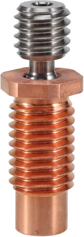 Ganzmetall-Bimetall-V6-TCrazy Heatbreak Titan- und Kupfer-3D-Druckerdüse, Bimetall-Hals für 1,75 mm V6-Hotend-Heizung