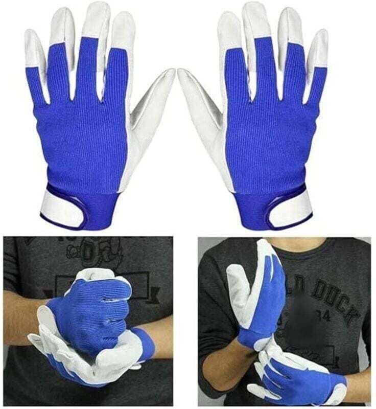 Schweißerhandschuhe, hitzebeständige Lederhandschuhe für WIG-Schweißen/Grillen/Barbecue/Ofen/Kamin/Holzofen, schützende ...