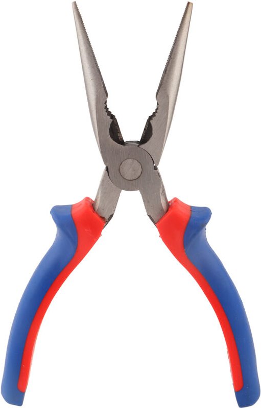 Flachzange, Spitzzange, Multifunktions-Handwerkzeug, Profi-Zange, Metallzange, mit rutschfestem Griff für müheloses Arbe...