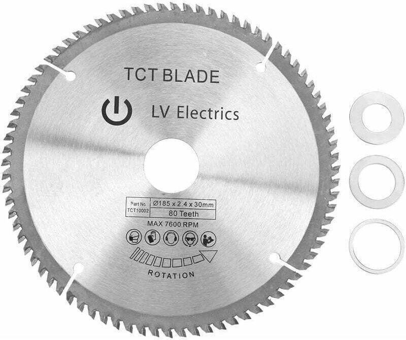 185 mm Silber-Hartmetall-Kreissägeblatt, Trennscheibe für Holz, 60 Zähne