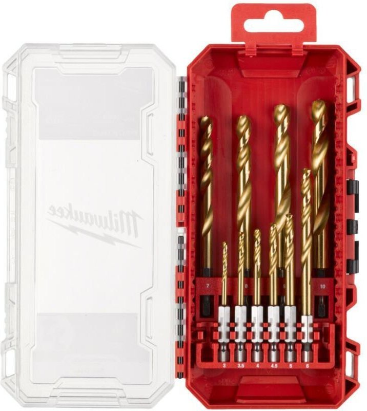 Milwaukee Bohrer Metall Hss-G Tin Set 10 Stück.