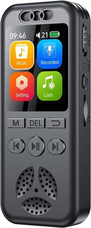 Digitale Diktiergeräte 64GB Voice Recorder-1536 Kbps, sprachaktivierte Audioaufnahme,Zeitgesteuerter Aufnahme,