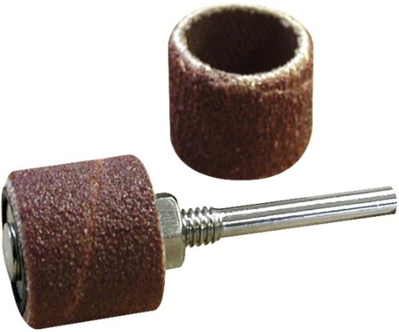 6 Schleiftrommeln Ø 15 mm + Halterung MAXICRAFT