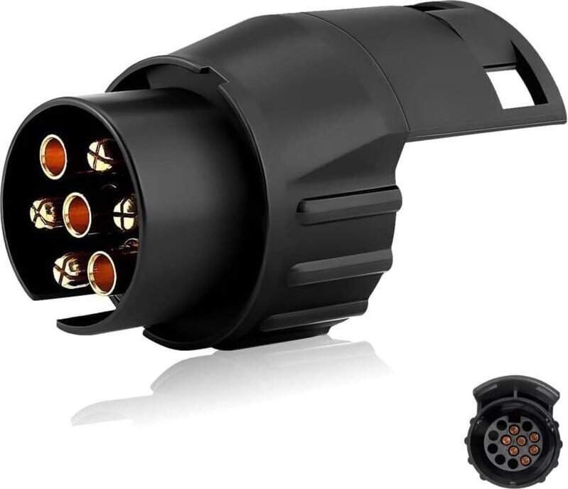 7-poliger Anhängeradapter für Pkw, Lkw, Wohnwagen, Wohnmobil (1 Stück)