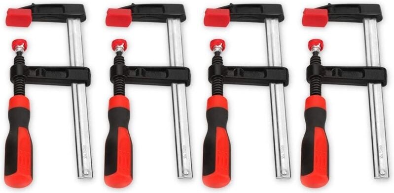 4-teilige Stangenzangen, geschmiedete F-Form-Crimpzangen für Holzbearbeitung und Bewehrungsstäbe