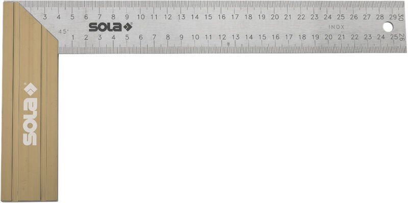SOLA Schreinerwinkel Winkel Messwinkel Schreiner Zimmermann Alu rostfrei SRB 300