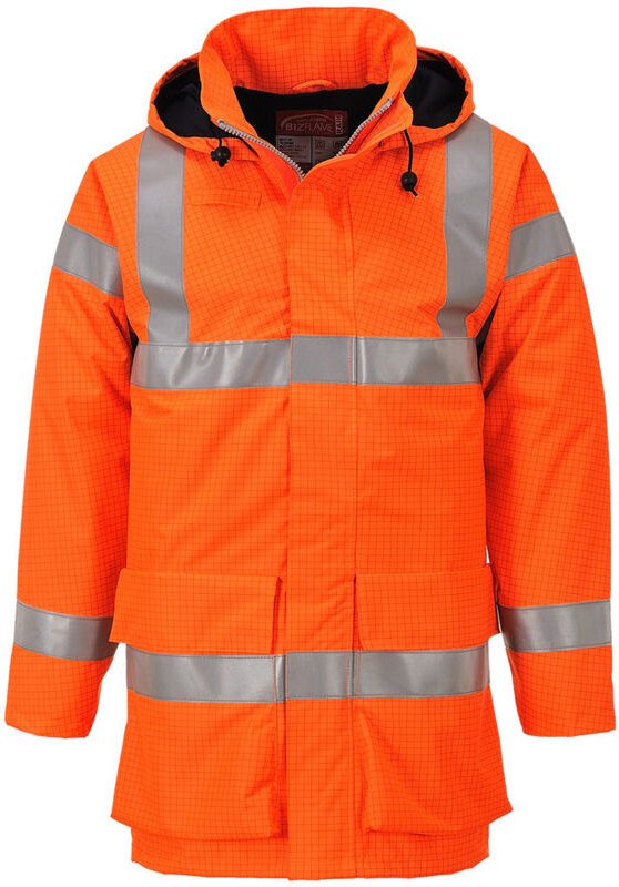 Hi-vis Multi Lite Bizflame Regenjacke Farbe: Orange Größe: XXXL - Portwest