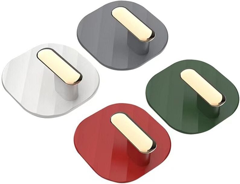 Csparkv - Stück Klebehaken, Wandmontierter Kleiderhaken ohne Bohren, wasserdichter Kleiderbügel, selbstklebende Handtuch...