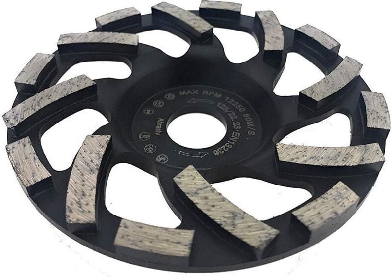 CHOYCLIT Diamant-Schleifscheibe in Profi-Qualität, Schleifmittel, 125 x 22,2 mm, Diamant-Schleifscheibe