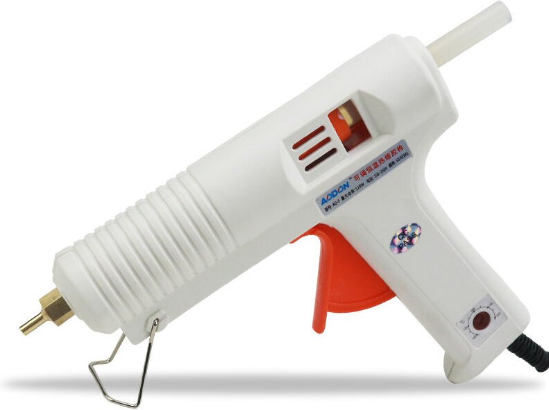 Heißklebepistole100-240V 120W Heißklebepistole konstante Temperatur einstellbar weiß