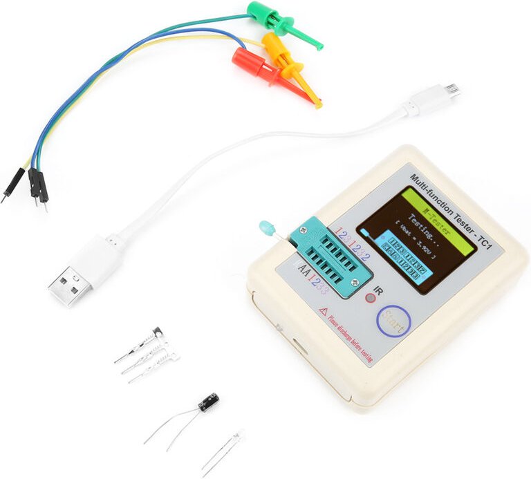 LCD-Transistortester, Diodentester, Triodentester, Kapazitätsmessgerät, LCr-Tester, T6-Tester, ESR-Tester, NPN-Tester, P...