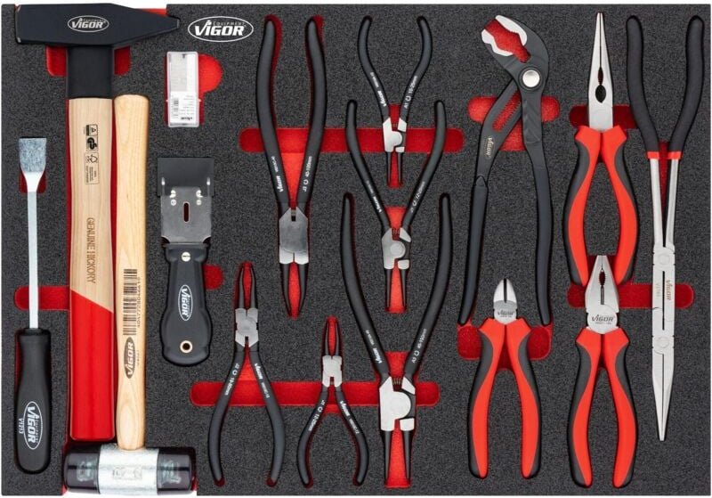 Zangen, Hammer Satz, Art.Nr. V5636N - Vigor