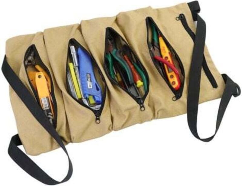 Werkzeugaufbewahrungstasche für Eisenwaren, Khaki-Werkzeugaufbewahrungstasche für Autos, Werkzeugaufbewahrungstasche für...