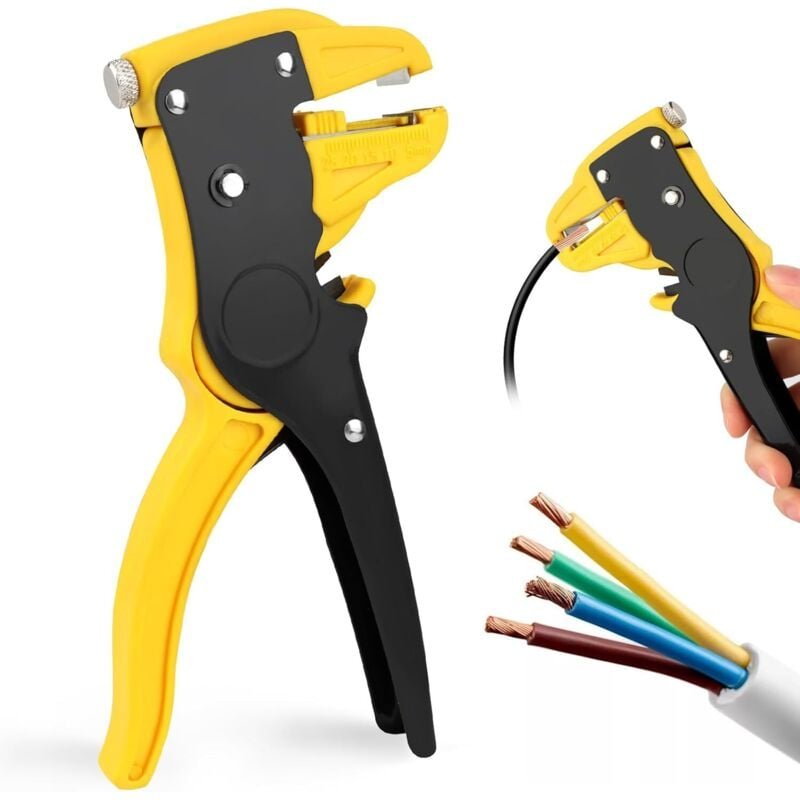 2-in-1-Abisolierzange, automatisch, verstellbar, multifunktional, Abisolierzange, Schneidezange, Reparaturwerkzeug für E...