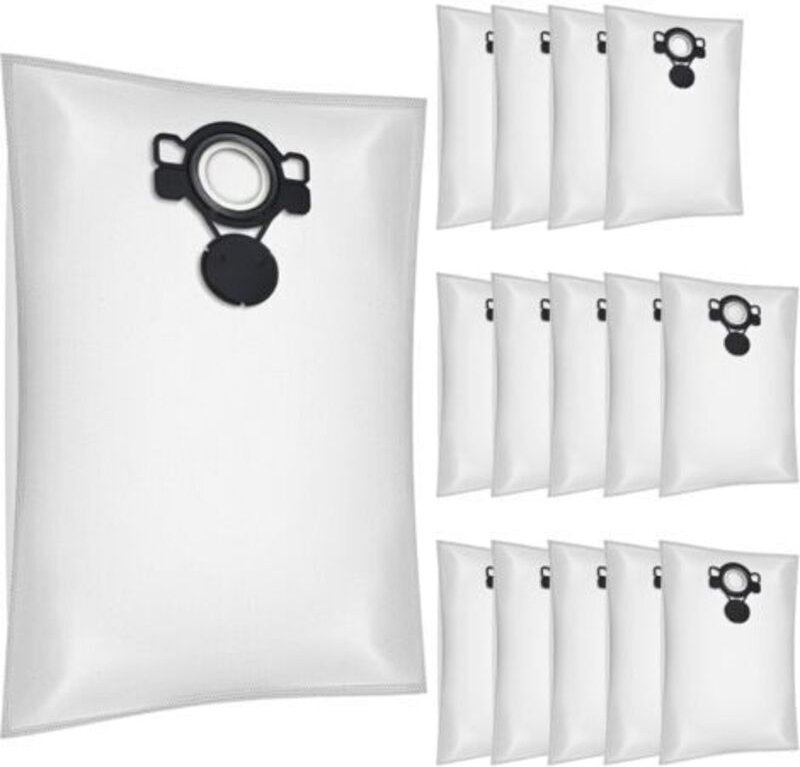 Packung mit 15 Vlies-Staubsaugerbeuteln für Makita VC2512L, VC3012L, VC2010L, VC2000L, VC2012L, VC3011L, VC3511L, VC2511...