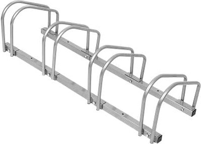Fahrradständer für 4 Fahrräder Boden- und Wandmontage mit 35-55 mm Reifenbreite Mehrfachständer Bike Ständer Metall Plat...