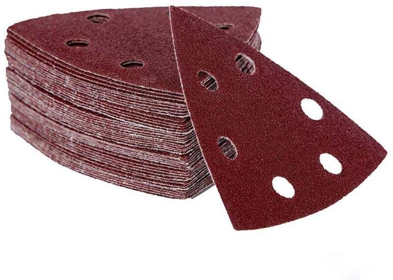 50 Delta-Dreieck-Schleifscheiben für Schleifmaschinen, 93 x 93 x 93 mm, dreieckiges Schleifpapier, 60er Körnung, Schleif...