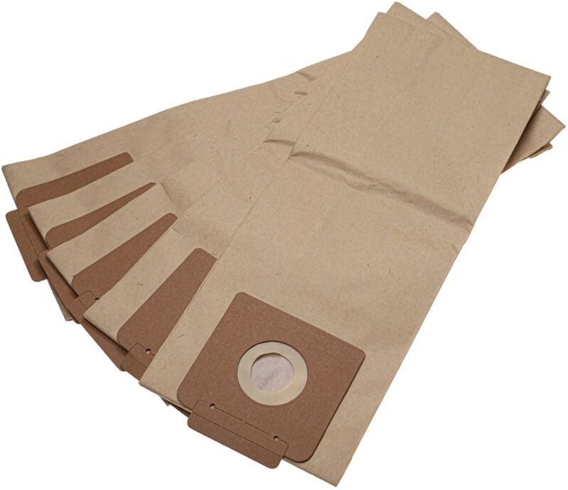 5x Staubbeutel kompatibel mit Kärcher t 7/1 plus, t 7/1 Professional, t 9/1 bp Staubsauger - 20cm x 30cm braun - Vhbw