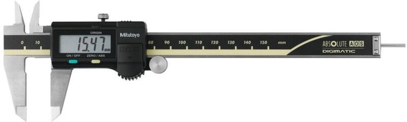 Digitaler Messschieber mit AOS-System mit rundem Tiefenmaß und Datenausgang, Messbereich: 150 mm - Mitutoyo