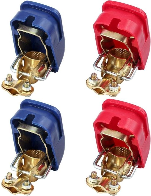 2 Paar Schnellverschluss Autobatterieklemmen Caravan Stecker Paar Klemmen