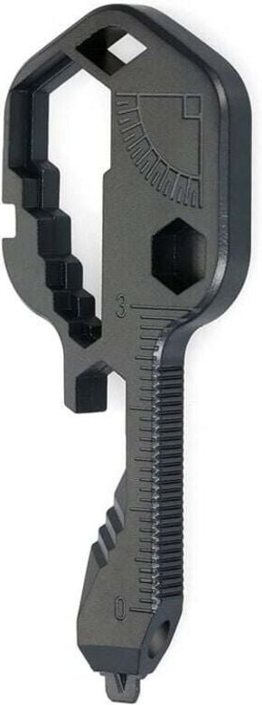 24-in-1-Multifunktionswerkzeug in Schraubenschlüsselform, Edelstahl, Taschenwerkzeug für den Außenbereich (schwarz)