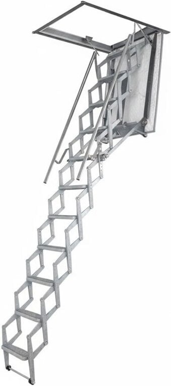 Elek. Bodentreppe : Deckenöffnung 70x120cm - ELEC70/120-350