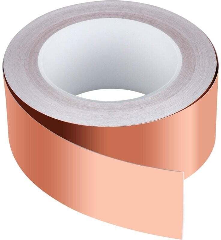 30 m x 50 mm Kupferband, hochwertiges Kupferfolienband, EMV-Abschirmband für EMI-Abschirmung, Bastelarbeiten, Störfestig...
