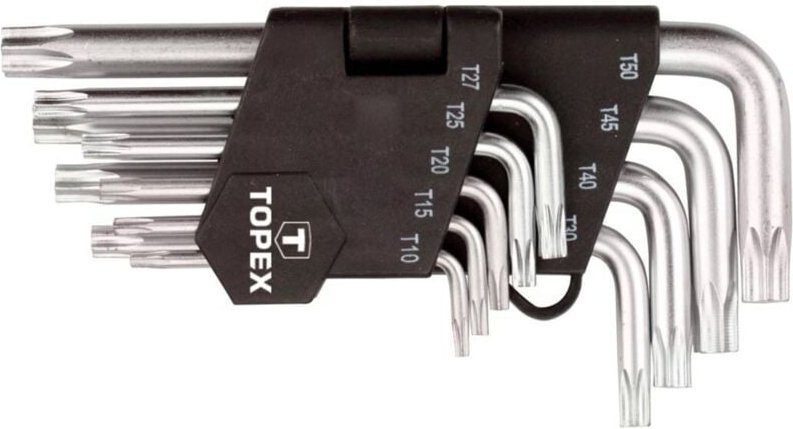 9 tlg. Innensechsrund-Winkelschlüssel kurz