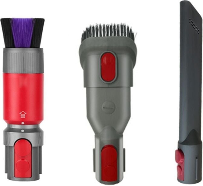 FüR V7 V8 V10 V11 V12 V15 Staubsauger, Spurlose Staubentfernung, Weiche BüRste + 2-In-1-BüRste Flaches Saugkopf-Set