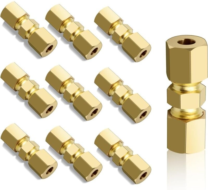 10 Stück Bremsleitungsverbinder, Bremsleitung für 4,75 mm Leitungen, 3/16 Zoll Bremskabelverbinder, Bremsschlaucharmatur...