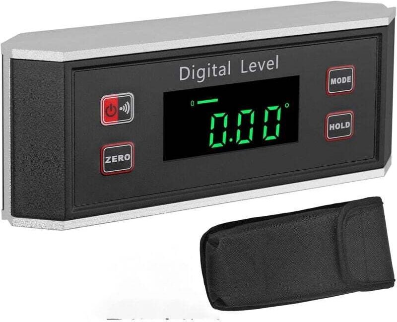 Inclinomètre Numérique Magnétique Alarme Sonore Lecture Automatique Affichage Rétroéclairé Étanche IP65