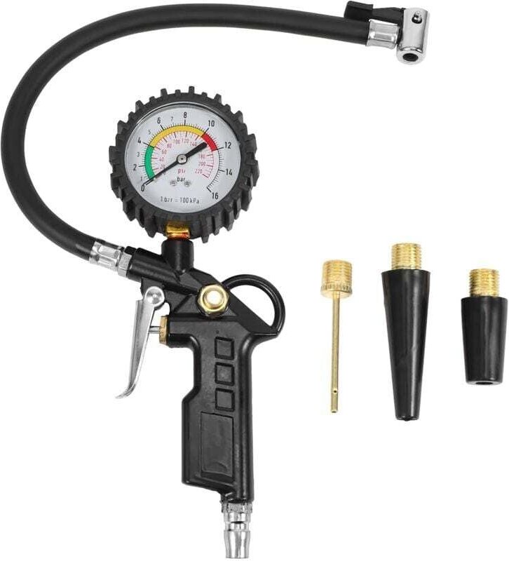 220 PSI Autoreifenfüller mit Luftkompressor für Autos, Motorräder und Fahrräder