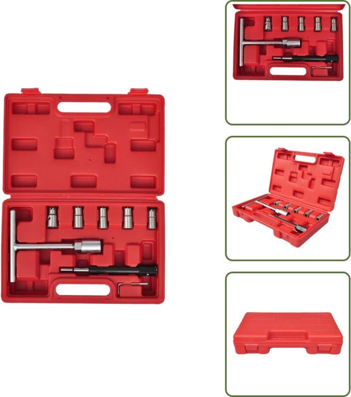 Vidaxl - 7-tlg. reinigungsset für diesel-injektoren - Diesel-Injektor Reparatur - Diesel-Injektor Reinigen - Werkstatt T...