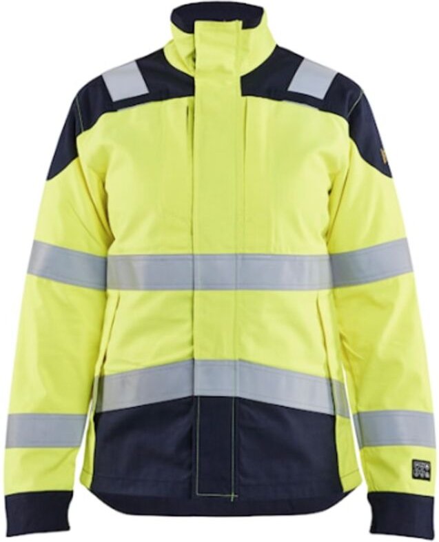 Multinorm Arbeitsjacke für Frauen 4969 - Neon Gelb/Navy XL