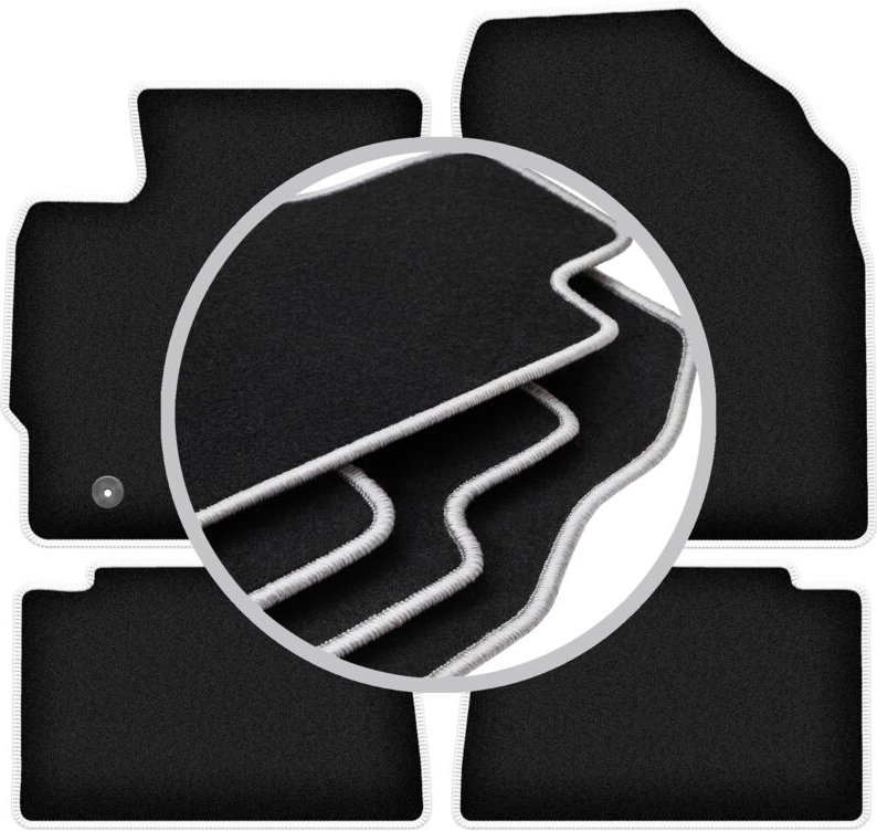 CARLUX-SILVER Autofußmatten für: Toyota Auris I Fließheck, Kombi (2006-2012)