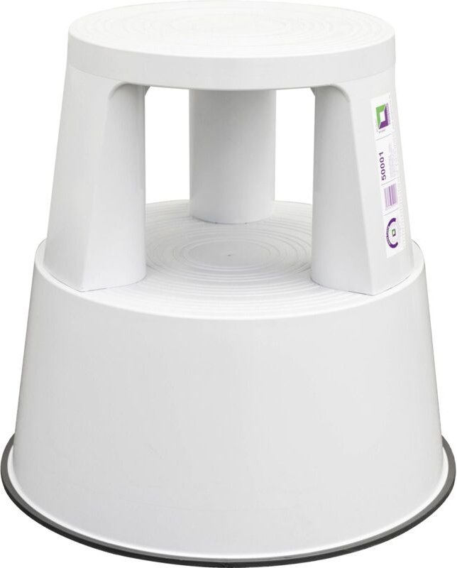 Thumbnail - Günzburger Steigtechnik - Kunststoff-Rolltritt Kunststoff ral 7035 lichtgrau - 050001