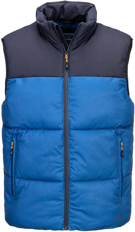 Kx3 Bodywarmer Isolé Baffle - Größe S - Quarz / Dunkel Marine - Portwest
