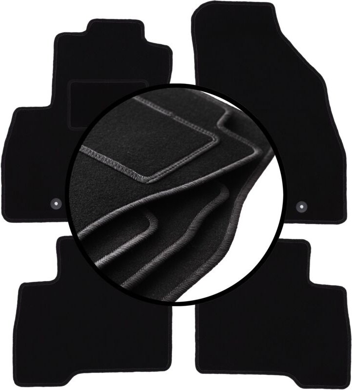 Kompletter Satz Veloursmatten für: Citroen Nemo Kombivan (2007-2017)