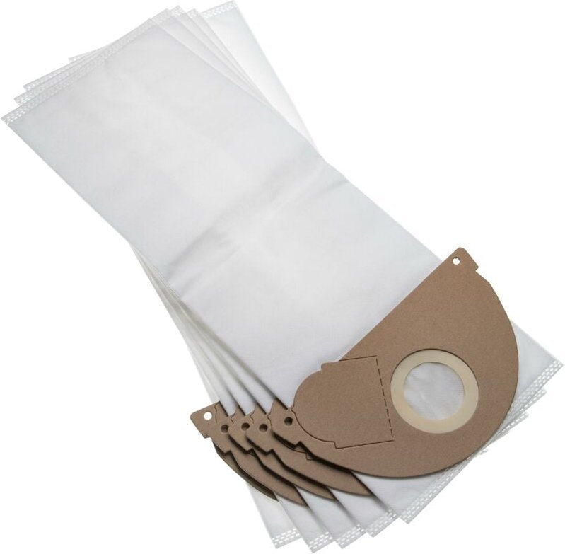 vhbw 5 Staubsaugerbeutel kompatibel mit Kärcher 15, 2101, 2101 TE, 2111, 2301, 4000 Plus, 4000 TE, 5125 Staubsauger, Mik...