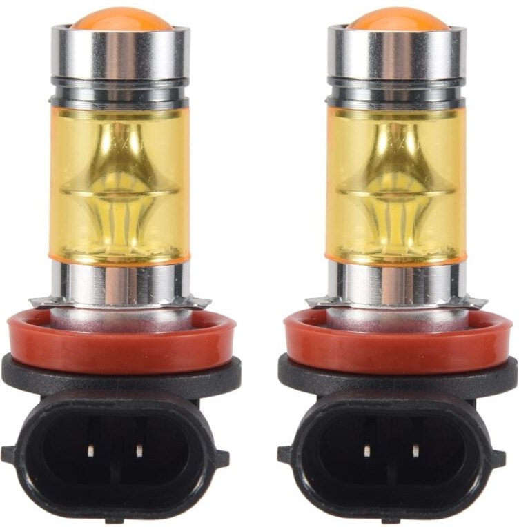Tlily - 2 x High Power Led-leuchten 100W H8 H11 Gelb Nebel Licht 2828 20Led Scheinwerfer Lampe