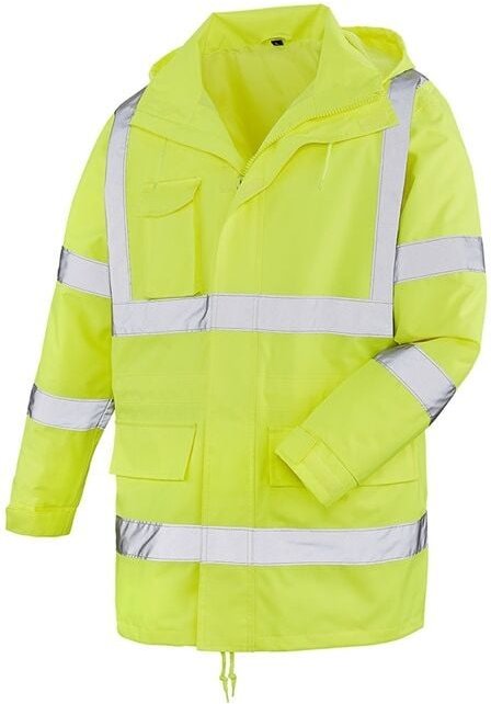 teXXor® 4101 teXXor® Warnschutz-Regenjacke BARRIE Gr. 4XL leuchtgelb Wasserdicht