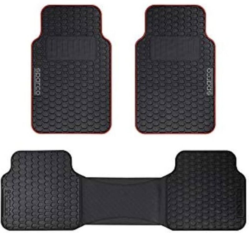 Auto-Teppich - SPARCO - F500 - 3 Stück - Schwarz/Rot - 100% PVC - Universell