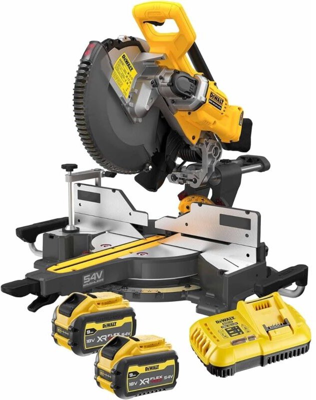 DCS781X2 Akku Paneelsäge Kappsäge Gehrungssäge 54V 9Ah xr flexvolt 305 mm bürstenlos - Dewalt
