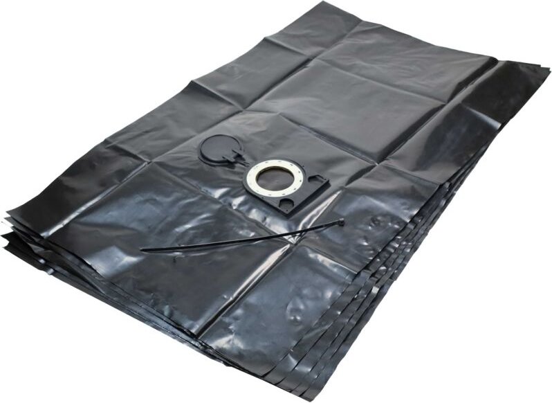 vhbw 5x Entsorgungsbeutel Ersatz für Starmix FBPE 25-35 für Staubsauger - 34,4cm x 23,5cm Schwarz