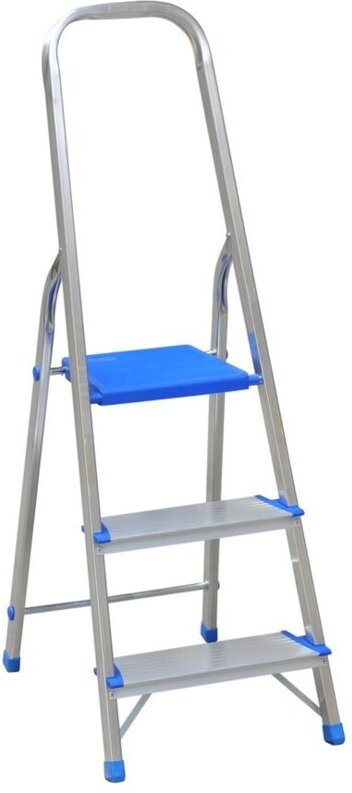 Freistehende Aluminiumleiter 130 Cm 2 Stufen + Plattform - Dr1102