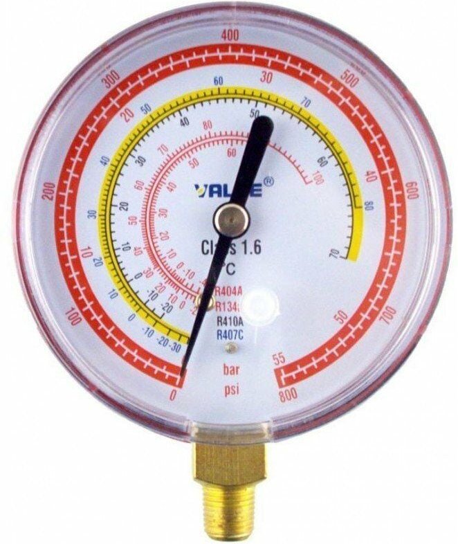 Hochdruck 70 mm 1/8 R22, R404A, R407C, R134A ohne Brücke