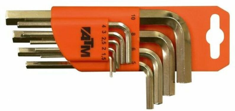 Inbusschlüsselset ATM 1,5 - 10 mm Sechseckig Inbusschlüsselset 9 Stücke (9 Stück)