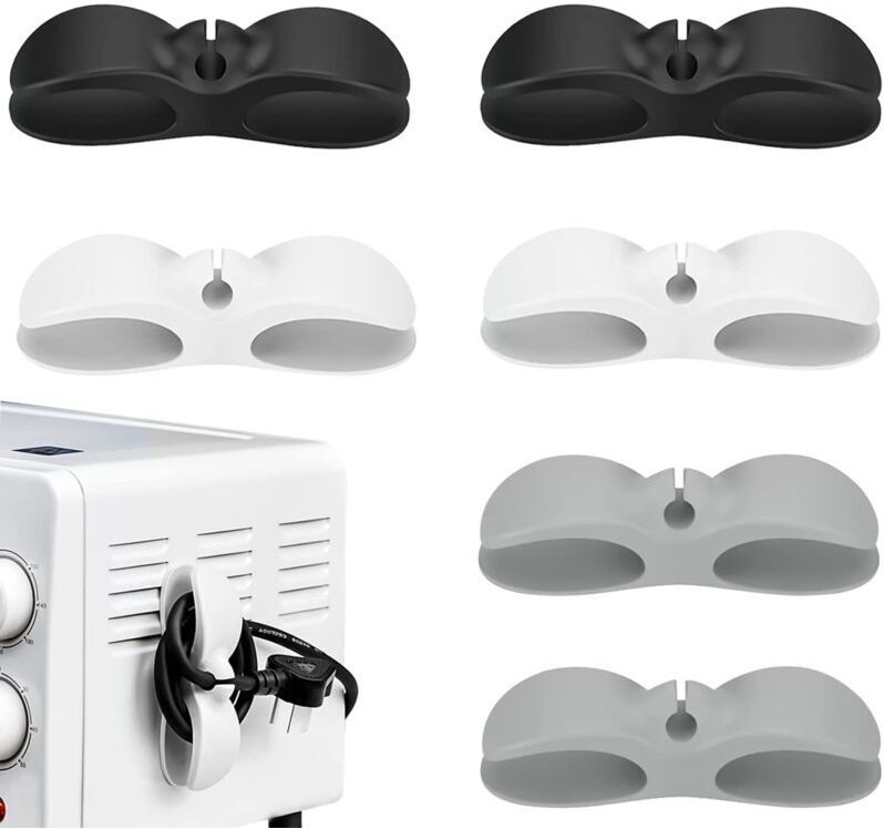 6-teiliger Kabelorganizer, Küchenkabelaufwickler, Kabelhalter für Gerätekabel, Mixer, Kaffeemaschinen